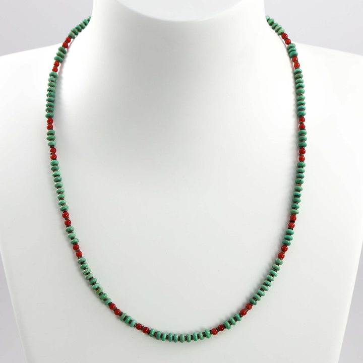 Turquoise and Coral Necklace