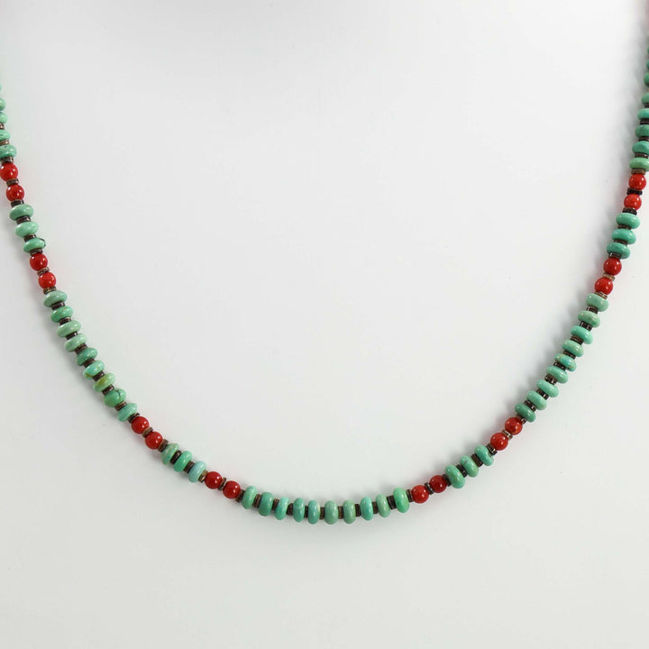 Turquoise and Coral Necklace