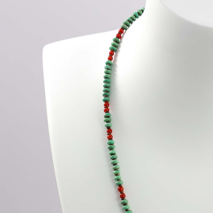 Turquoise and Coral Necklace