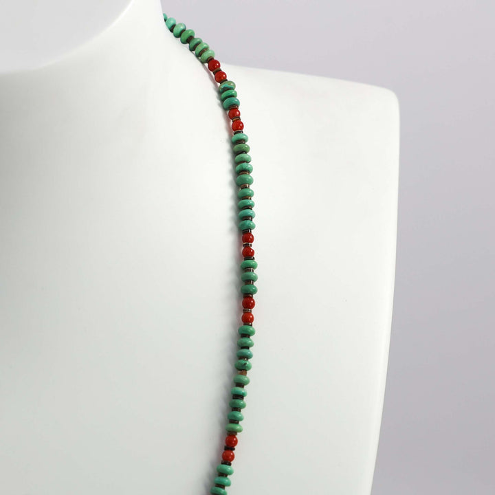 Turquoise and Coral Necklace