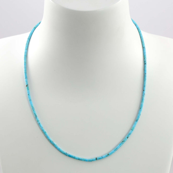 Kingman Turquoise Heishi Necklace