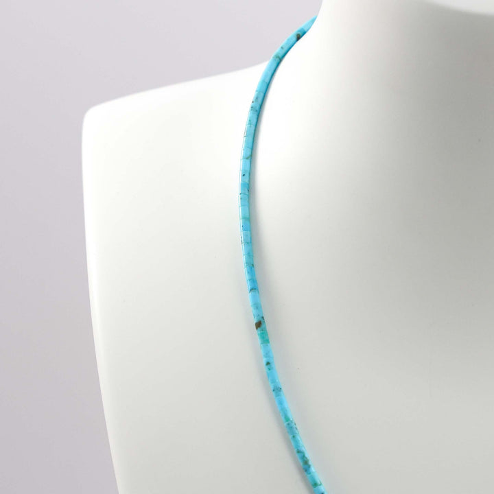Kingman Turquoise Heishi Necklace