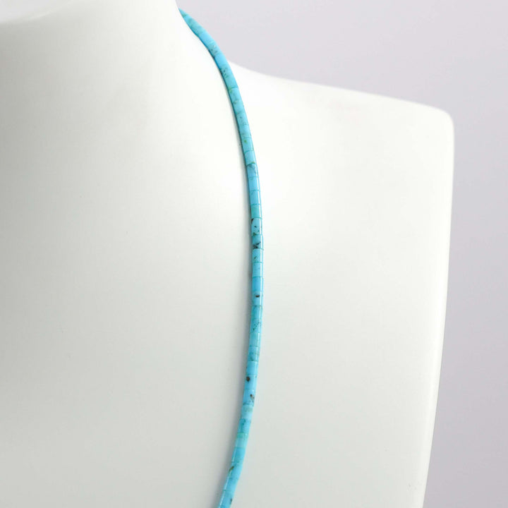 Kingman Turquoise Heishi Necklace