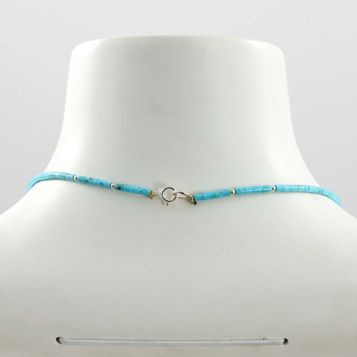 Kingman Turquoise Heishi Necklace