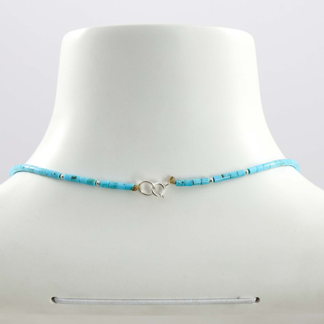 Kingman Turquoise Heishi Necklace