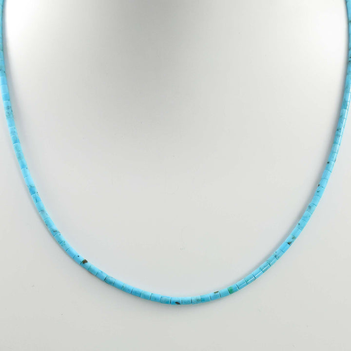 Kingman Turquoise Heishi Necklace