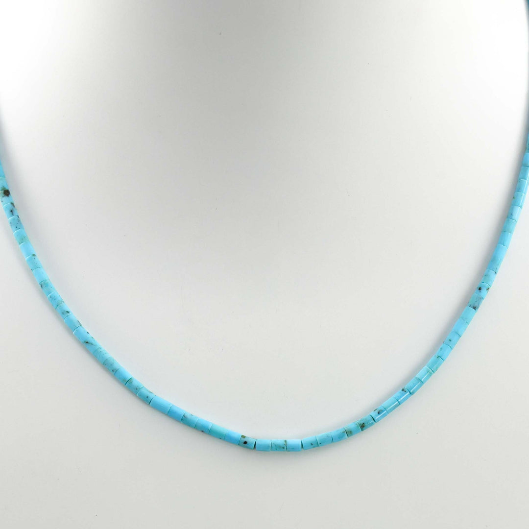 Kingman Turquoise Heishi Necklace