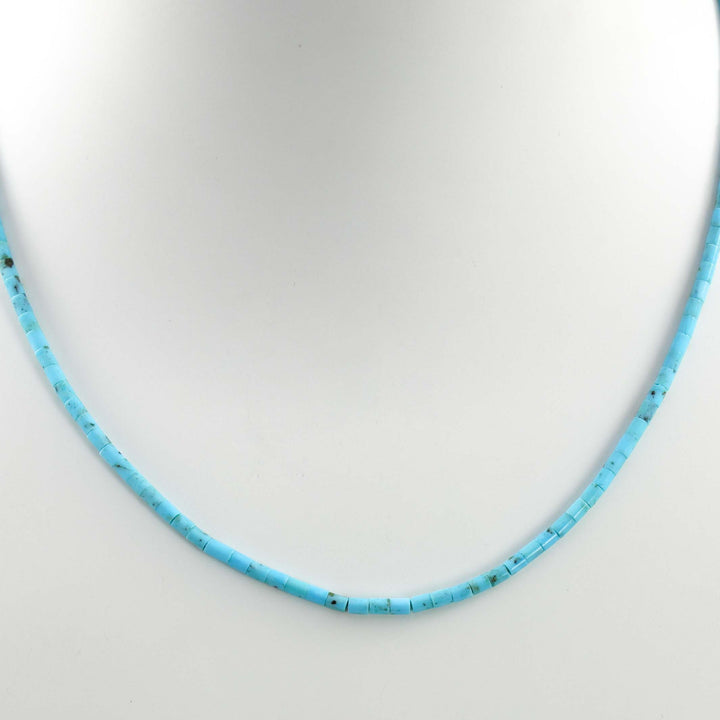 Kingman Turquoise Heishi Necklace