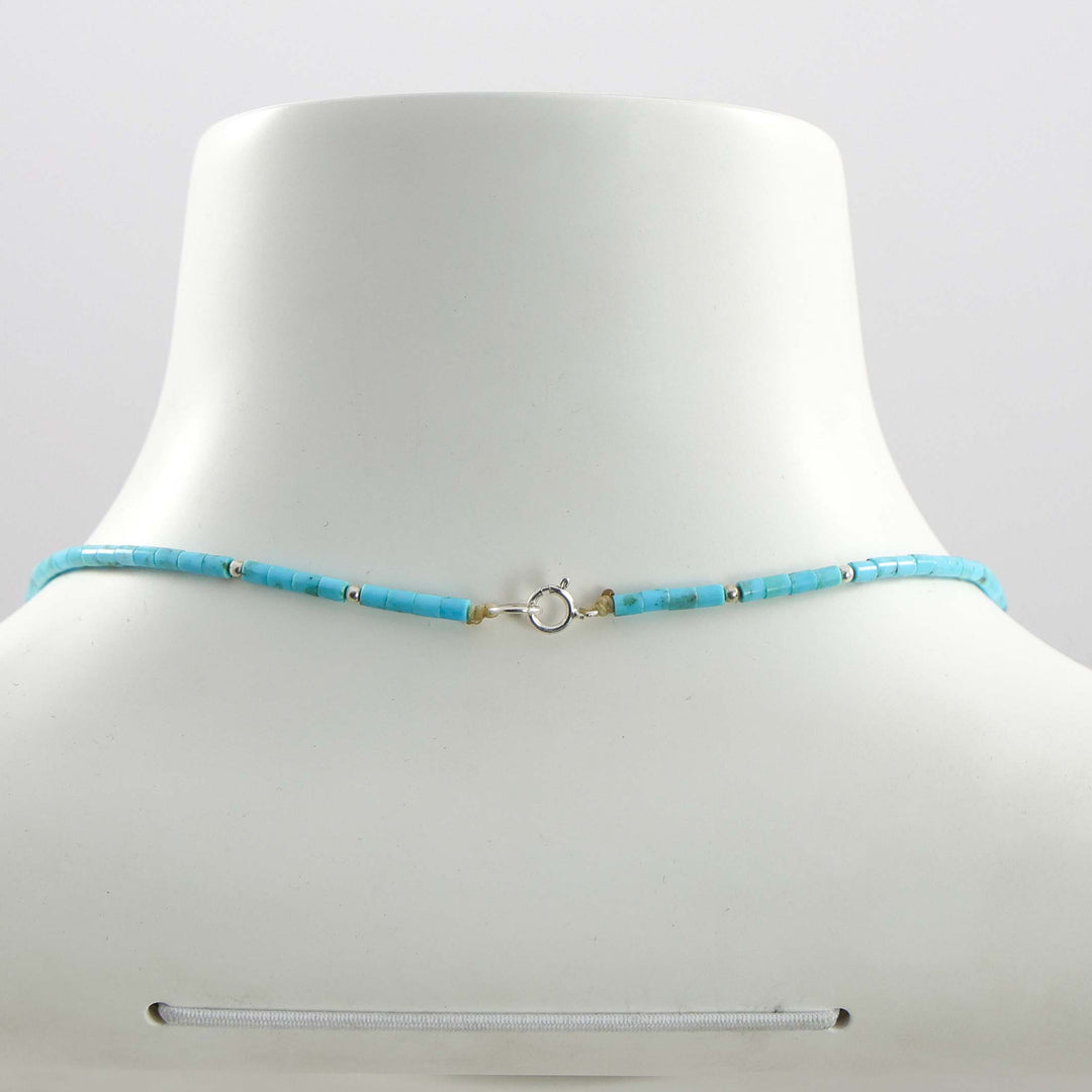 Kingman Turquoise Heishi Necklace