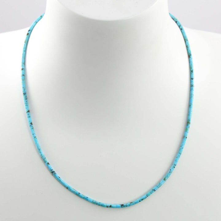 Kingman Turquoise Heishi Necklace