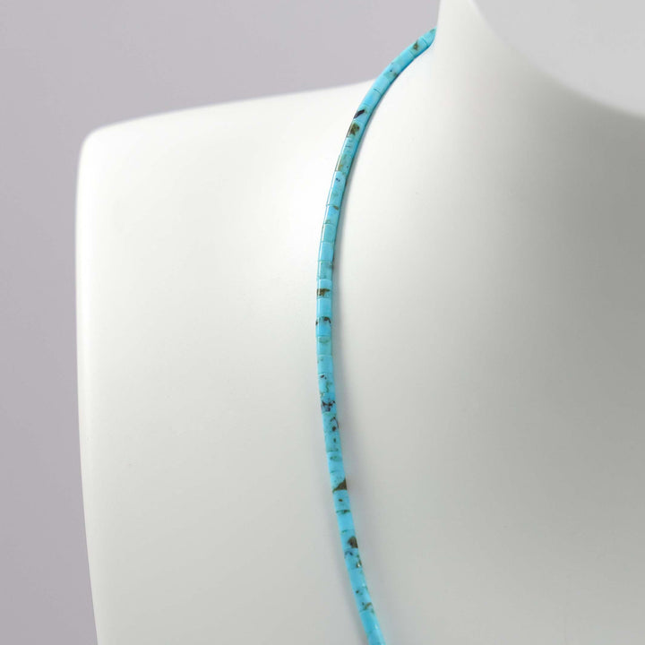 Kingman Turquoise Heishi Necklace