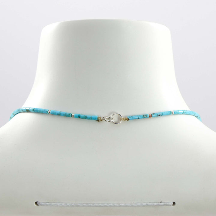 Kingman Turquoise Heishi Necklace