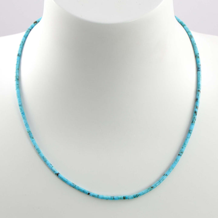 Kingman Turquoise Heishi Necklace