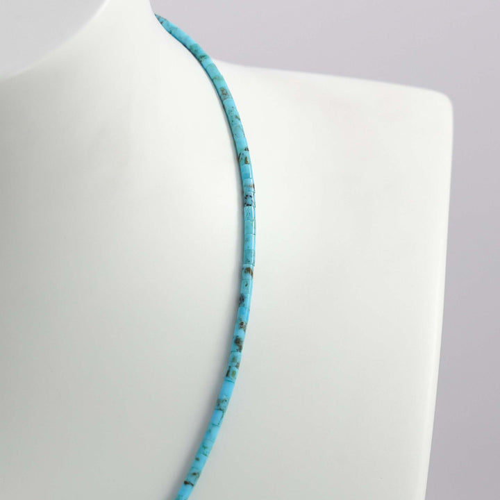 Kingman Turquoise Heishi Necklace