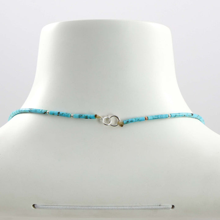 Kingman Turquoise Heishi Necklace