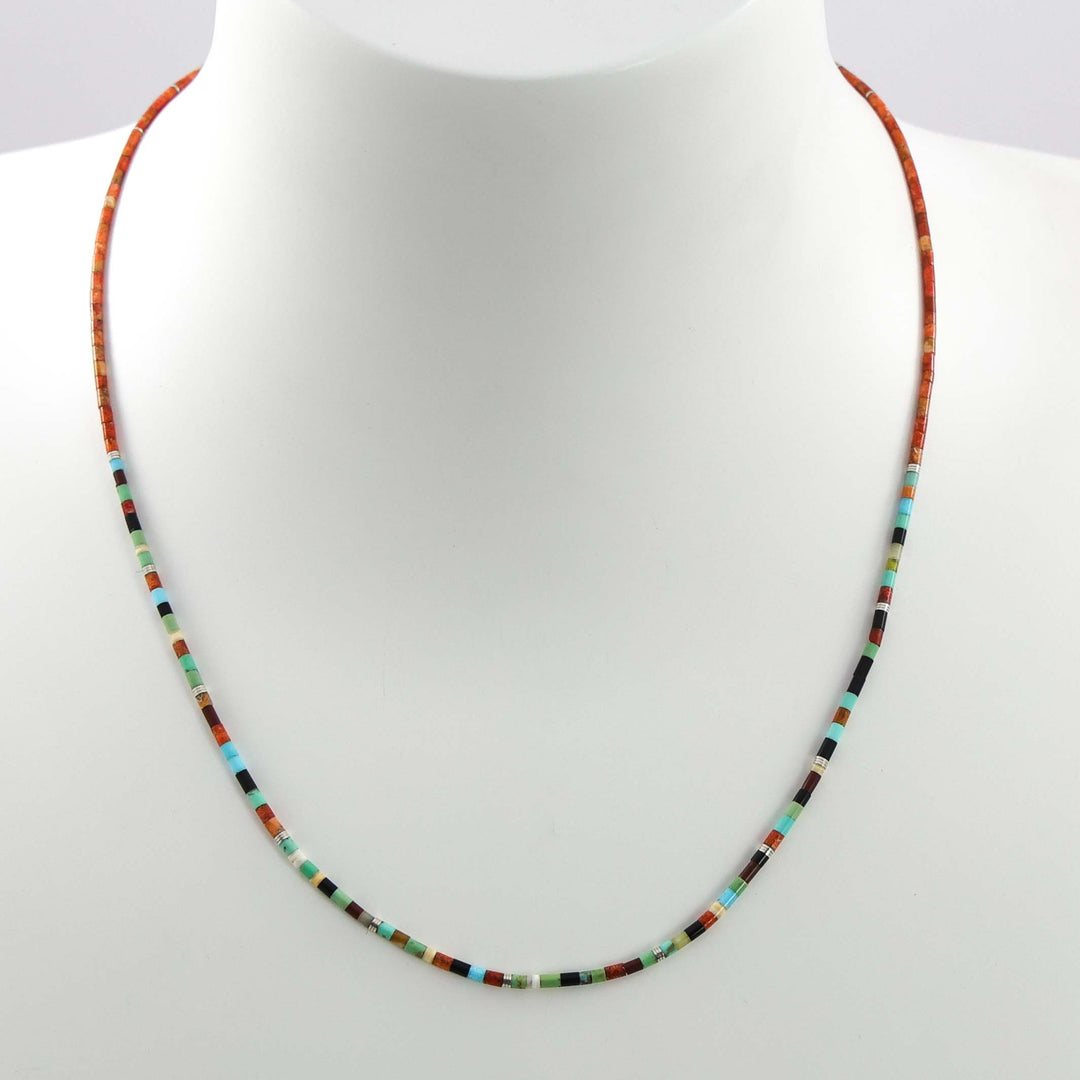 Multi-Stone Heishi Necklace