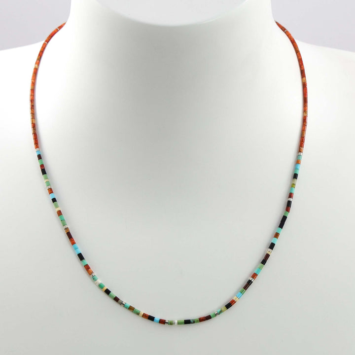 Multi-Stone Heishi Necklace