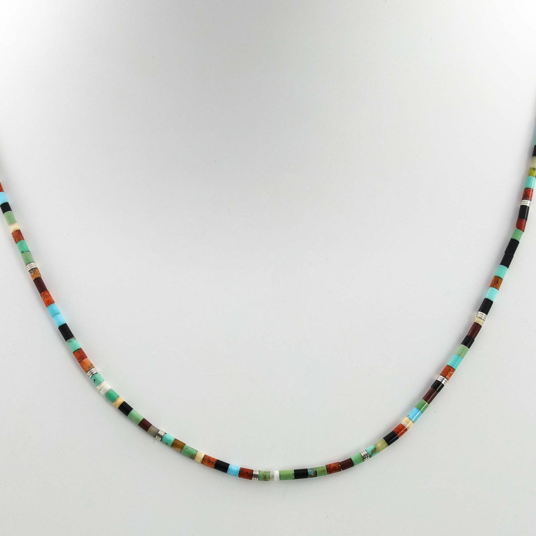 Multi-Stone Heishi Necklace