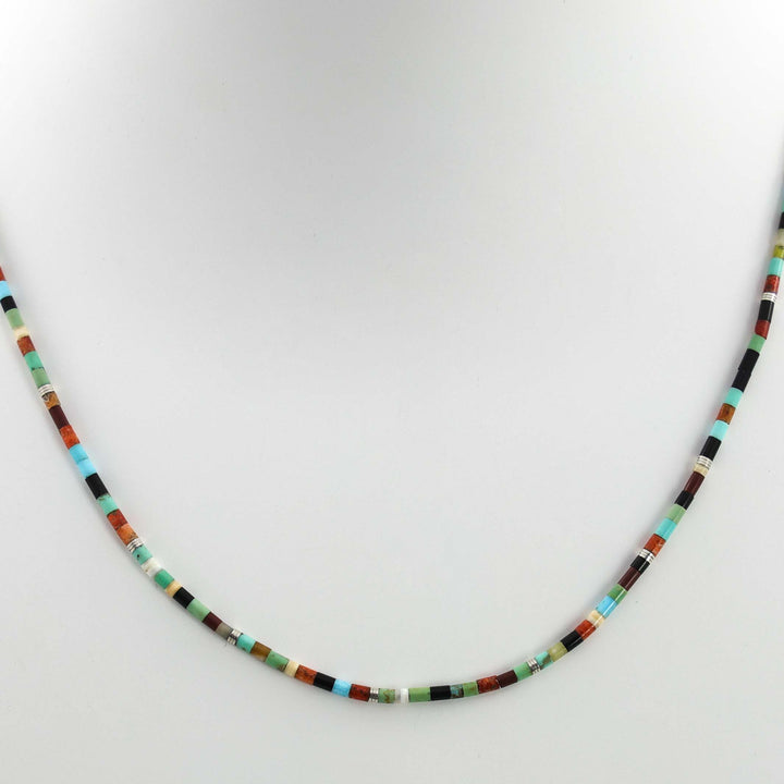 Multi-Stone Heishi Necklace