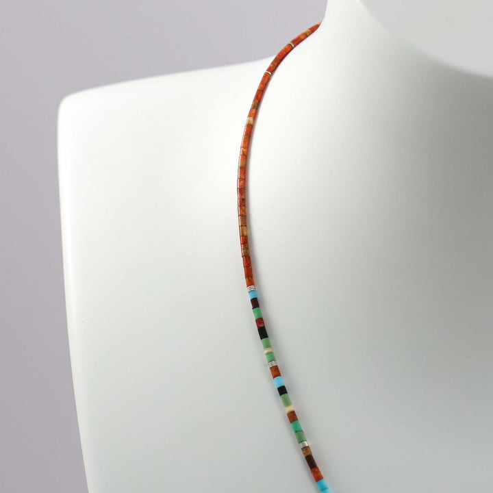 Multi-Stone Heishi Necklace
