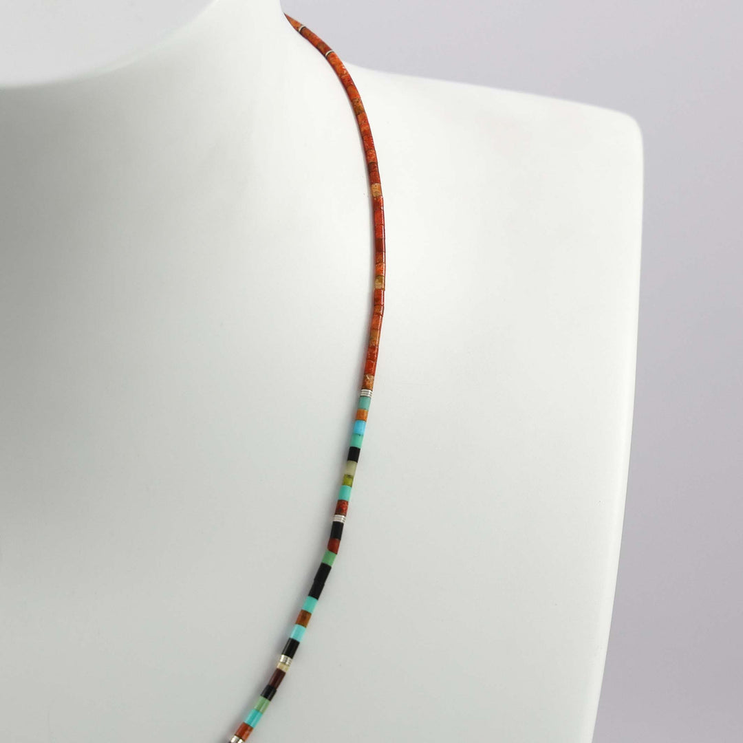 Multi-Stone Heishi Necklace