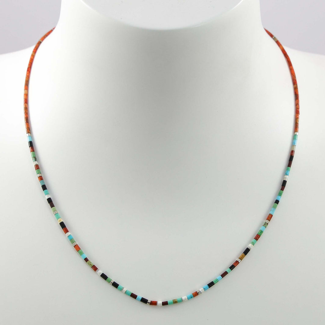 Multi-Stone Heishi Necklace