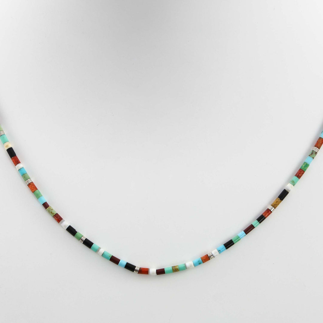 Multi-Stone Heishi Necklace