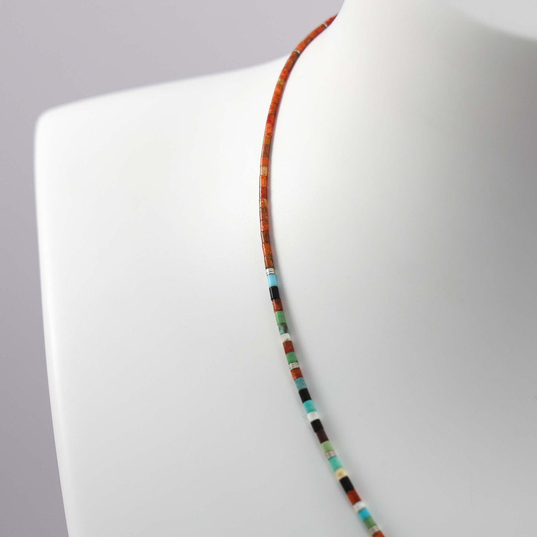 Multi-Stone Heishi Necklace