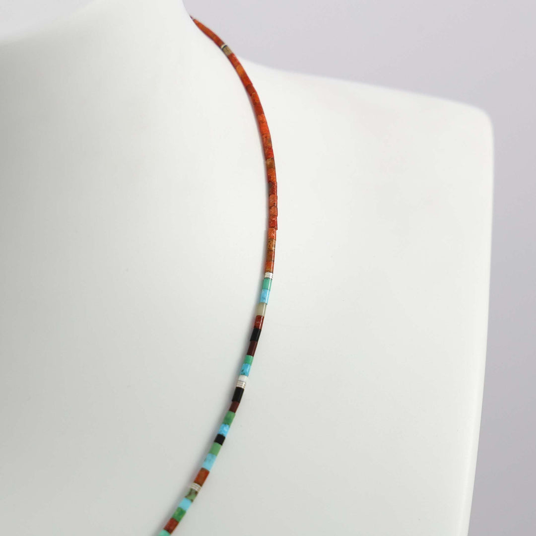 Multi-Stone Heishi Necklace
