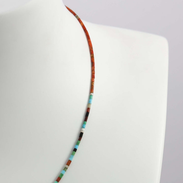 Multi-Stone Heishi Necklace