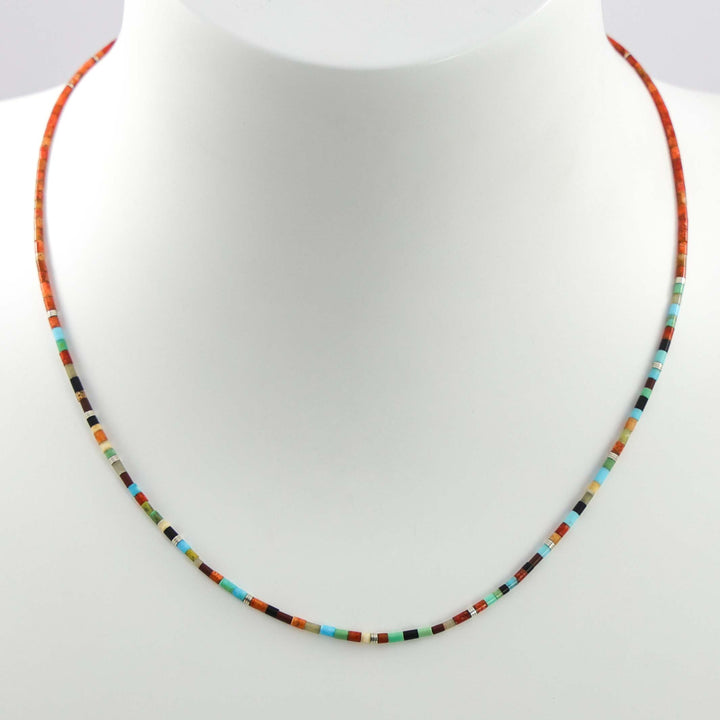 Multi-Stone Heishi Necklace