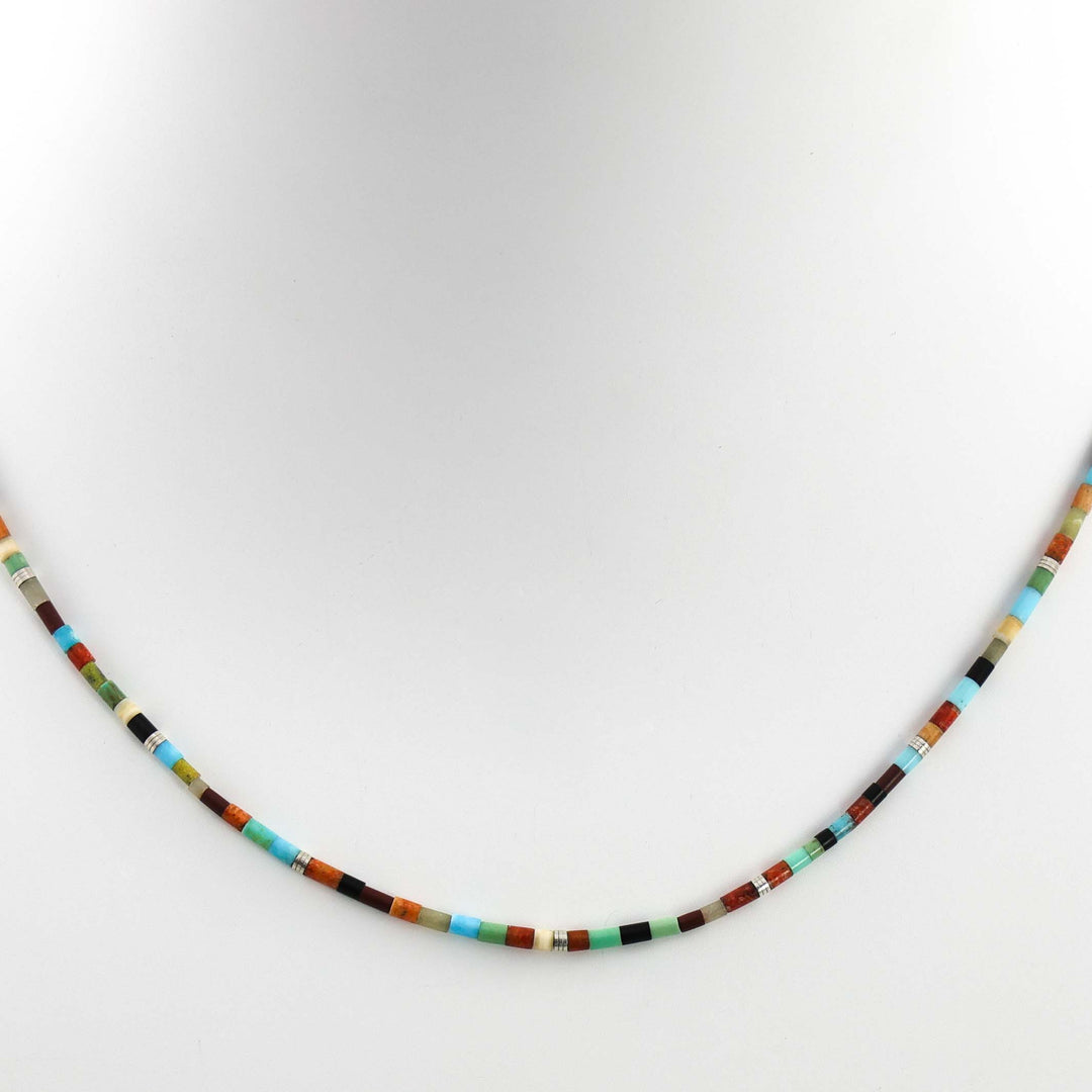 Multi-Stone Heishi Necklace