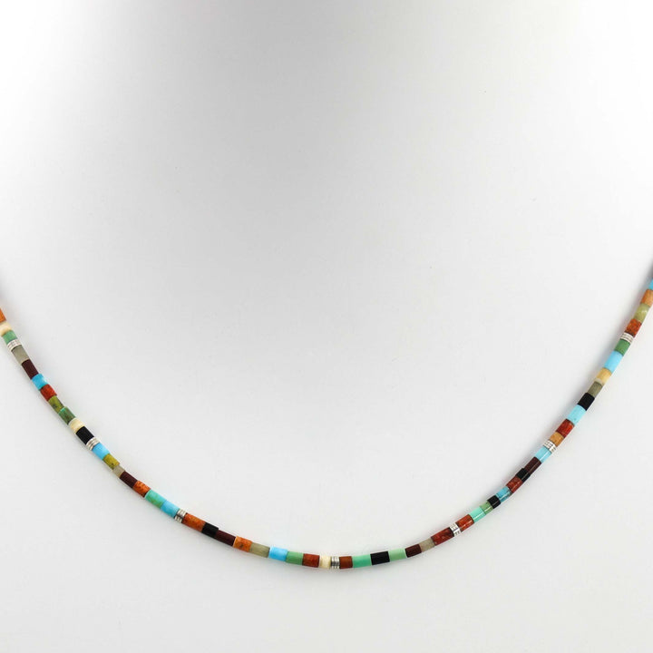 Multi-Stone Heishi Necklace
