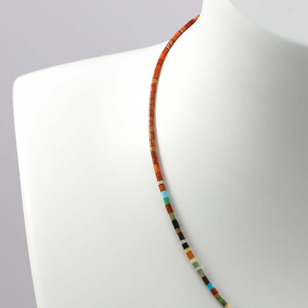 Multi-Stone Heishi Necklace