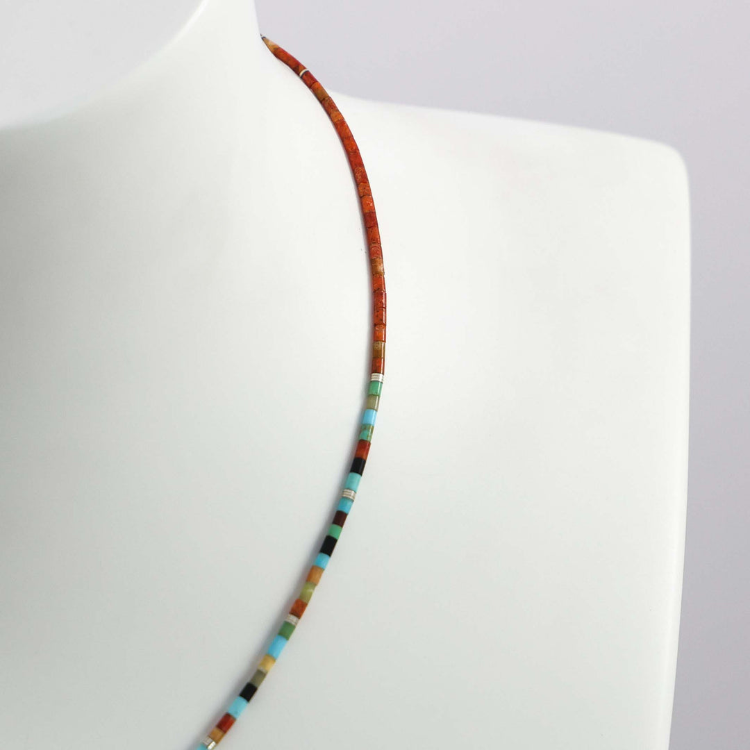 Multi-Stone Heishi Necklace