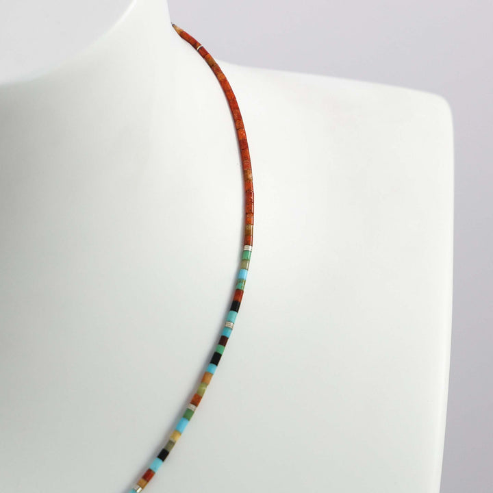 Multi-Stone Heishi Necklace