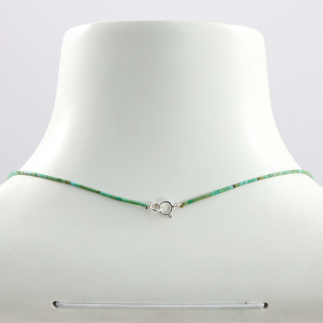Kingman Turquoise Heishi Necklace