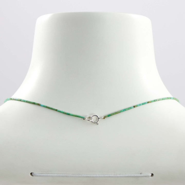 Kingman Turquoise Heishi Necklace