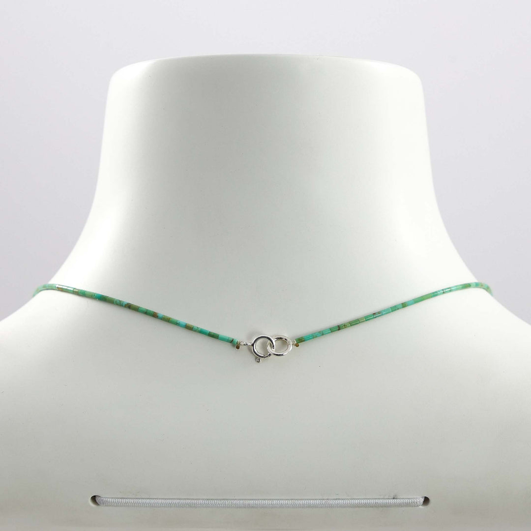 Kingman Turquoise Heishi Necklace