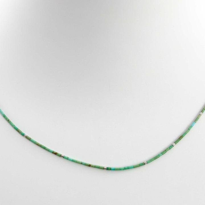 Kingman Turquoise Heishi Necklace