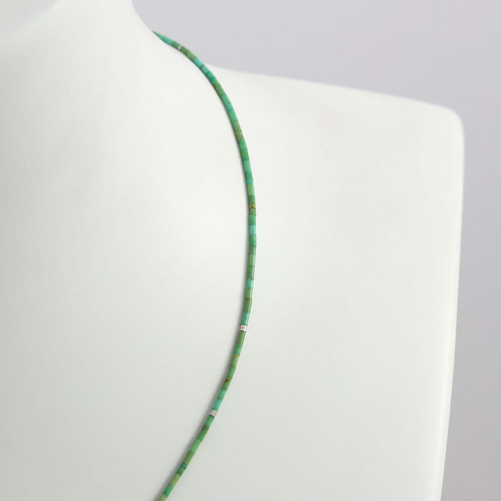 Kingman Turquoise Heishi Necklace