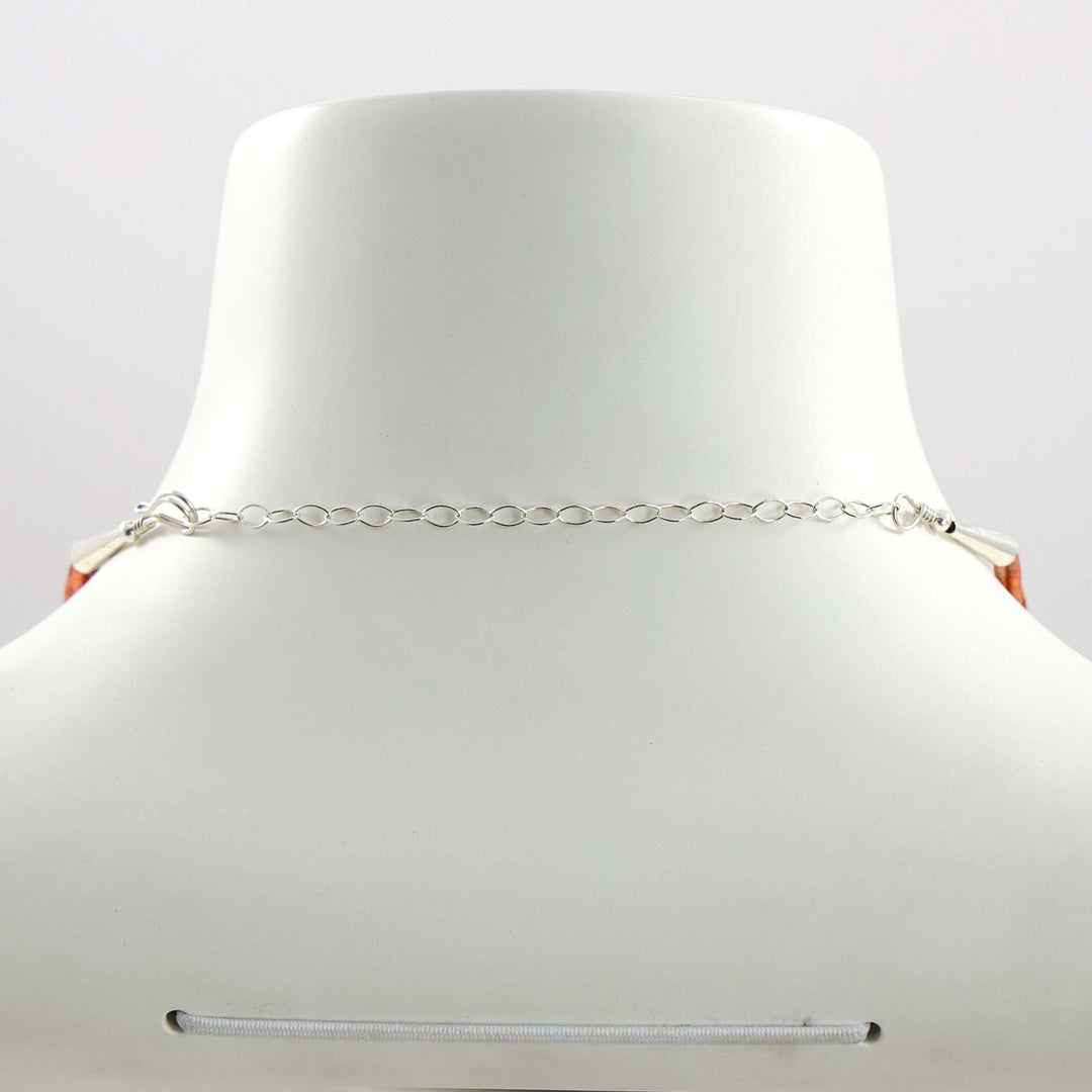 Apple Coral Heishi Necklace