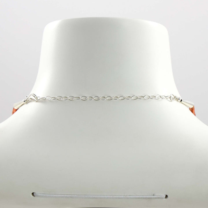 Apple Coral Heishi Necklace