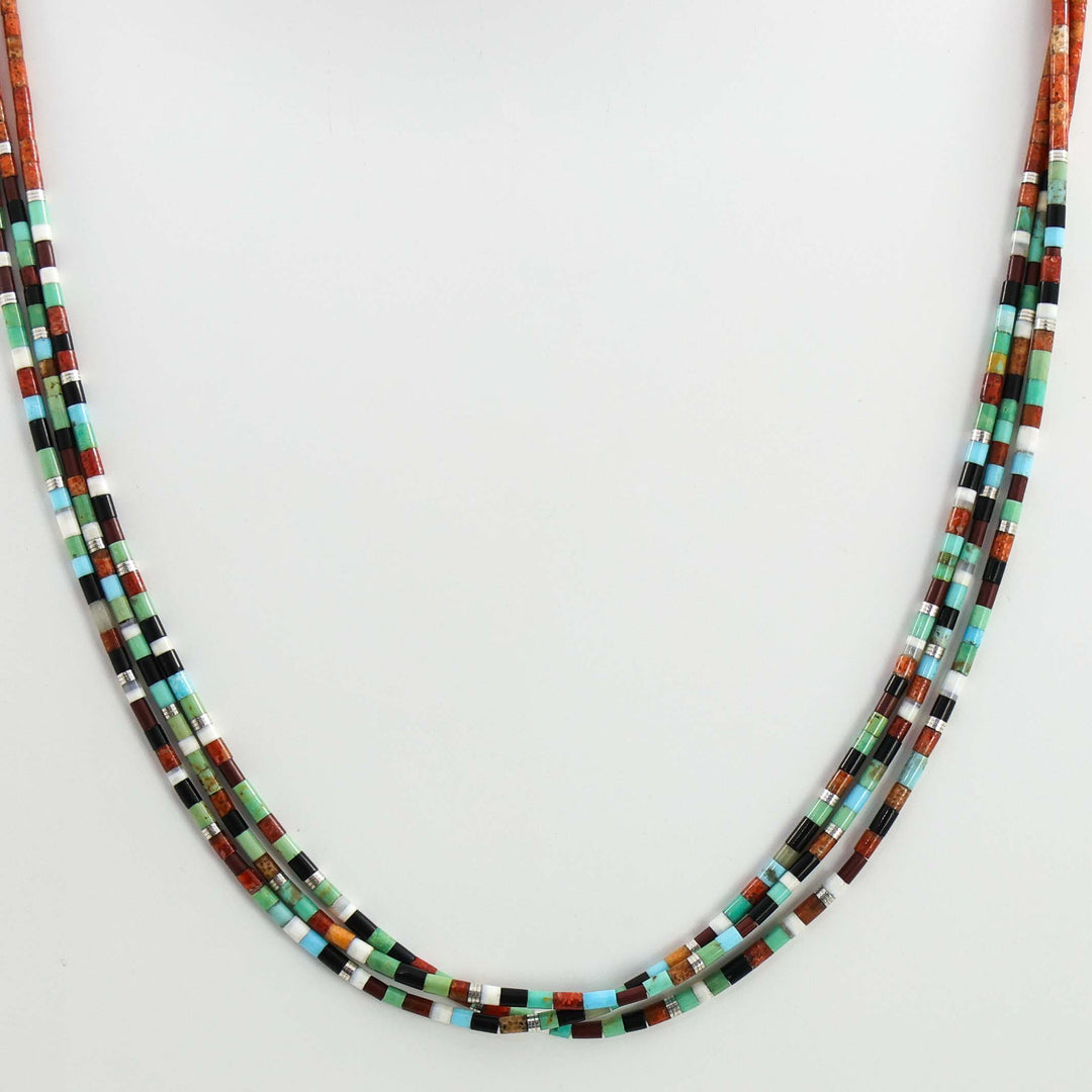 Multi-Stone Heishi Necklace