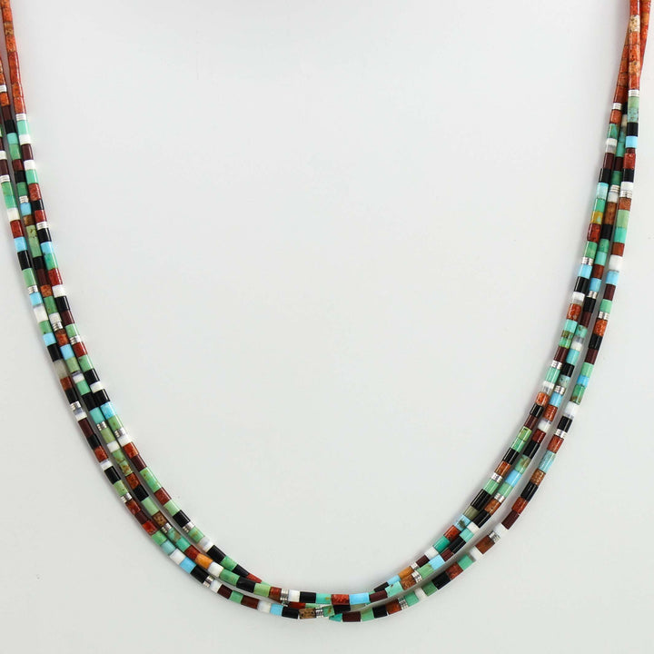 Multi-Stone Heishi Necklace
