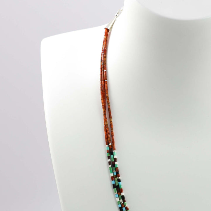 Multi-Stone Heishi Necklace