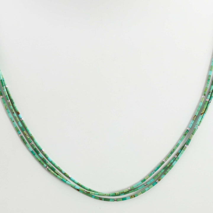 Kingman Turquoise Heishi Necklace