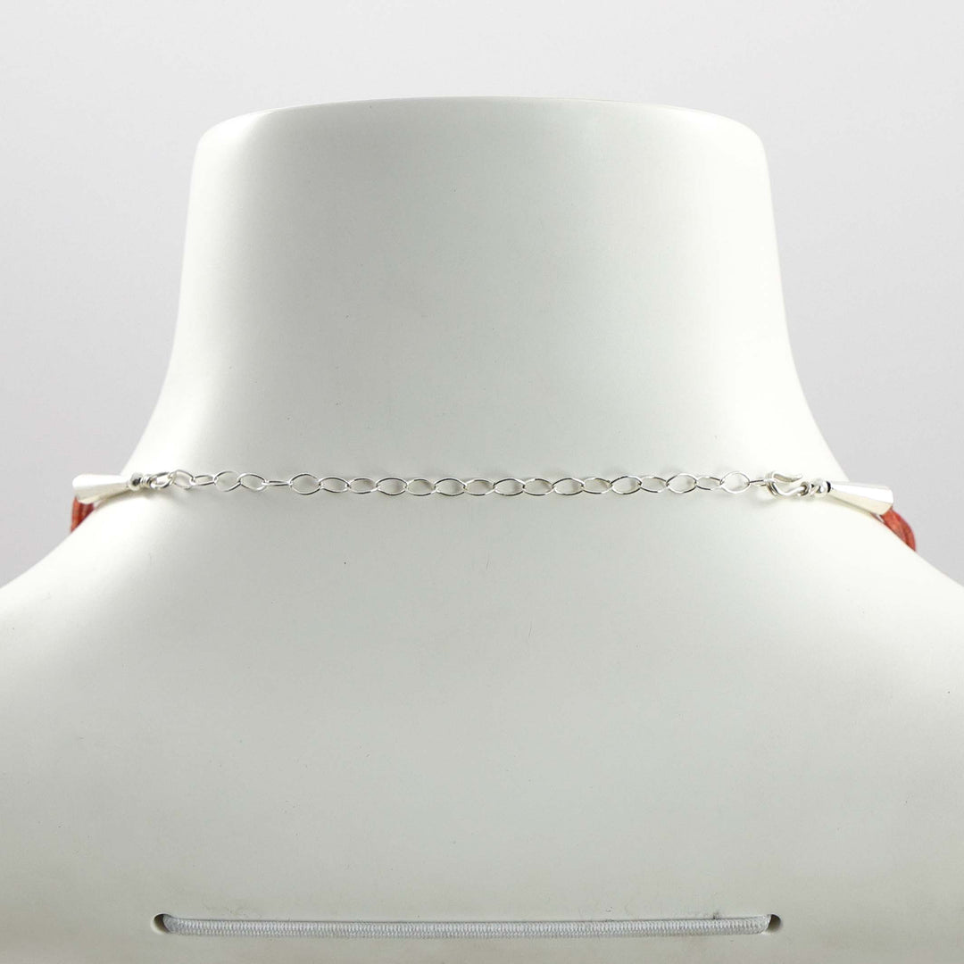 Apple Coral Heishi Necklace