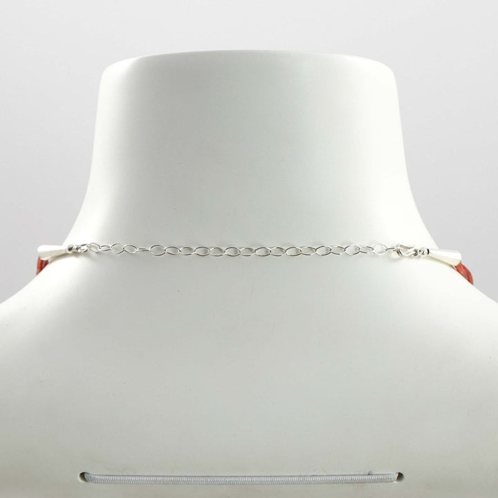 Apple Coral Heishi Necklace