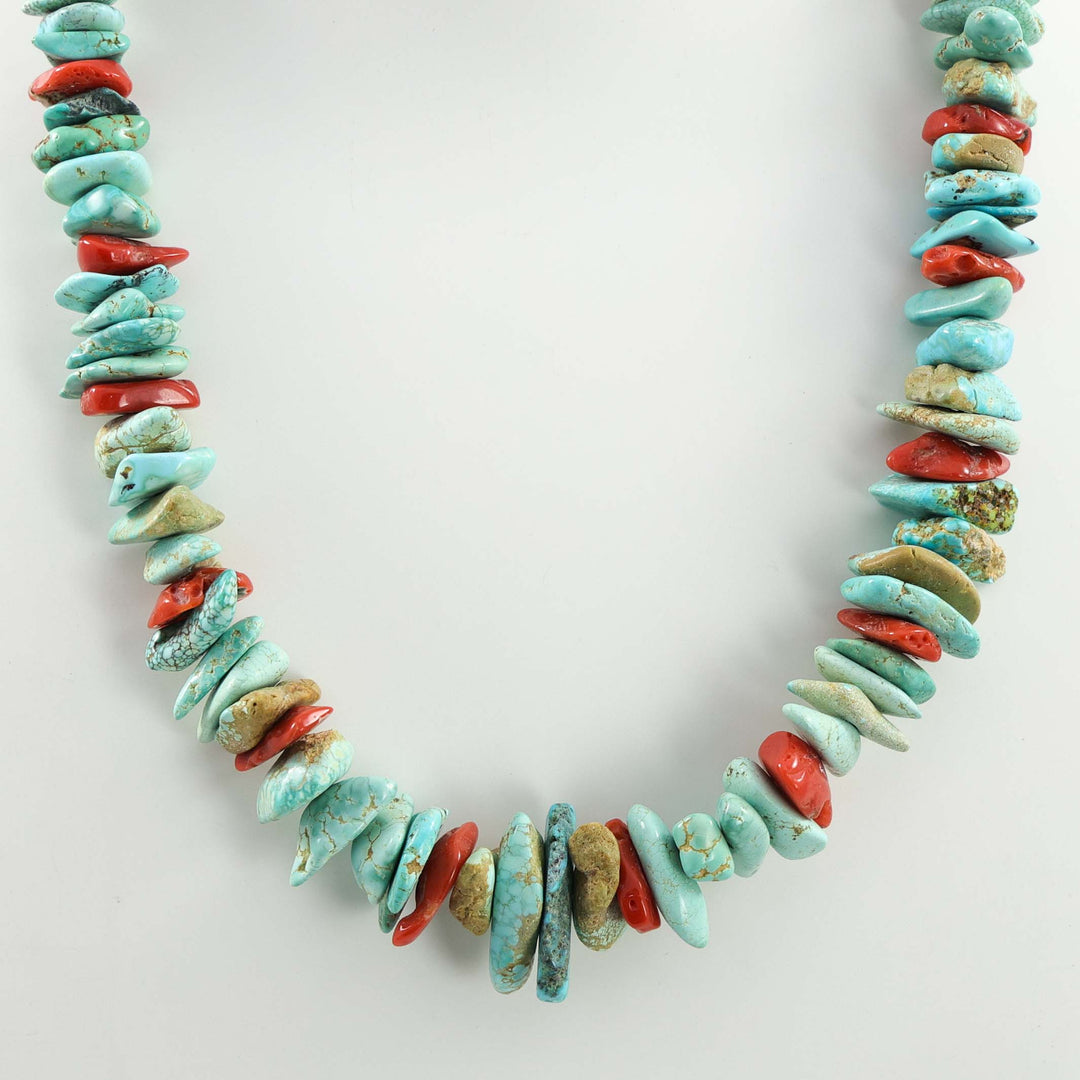 Turquoise and Coral Necklace
